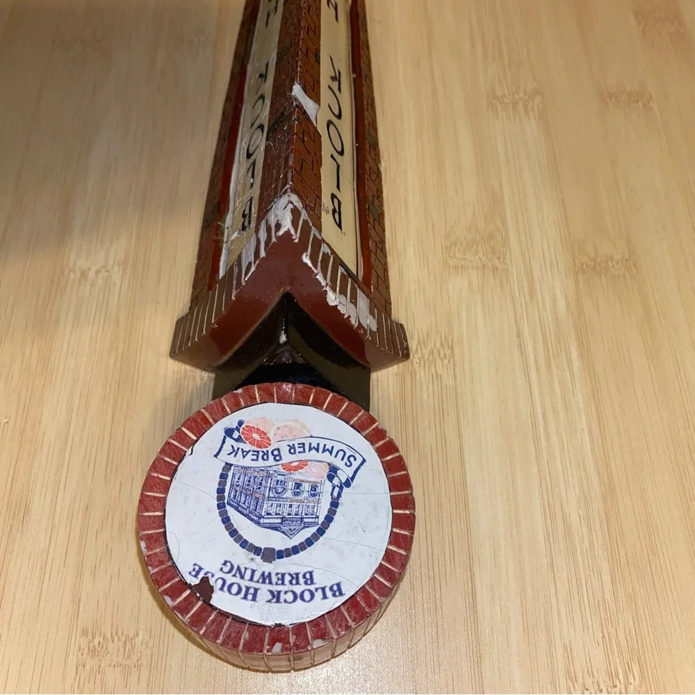 PITTSBURGH BLOCK HOUSE Brewing Summer Break Tap Handle Draft Beer Man Cave
